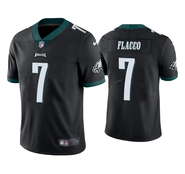 Men's Philadelphia Eagles #7 Joe Flacco Black NFL Vapor Untouchable Limited Stitched Jersey